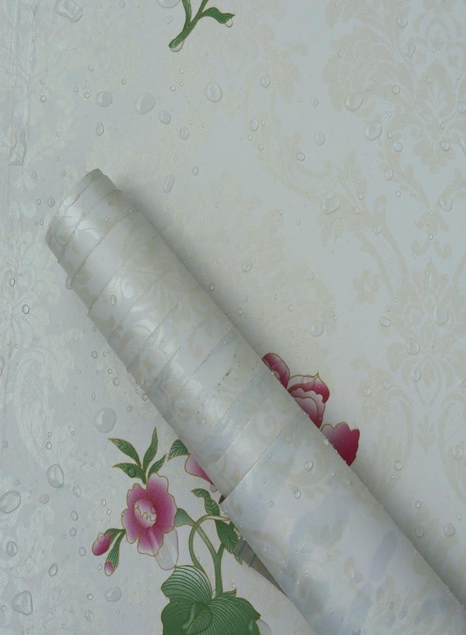 HOMEMATES Self-Adhesive Wallpaper Waterproof Old Furniture Vinyl Stickers Wooden Door Wardrobe Desktop PVC Wall Papers 45 X 304 CM (Pink Rose) - Image 2